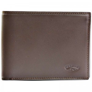 Portefeuille homme en cuir KATANA marron | Porte-monnaie porte-cartes classique qualité pas cher