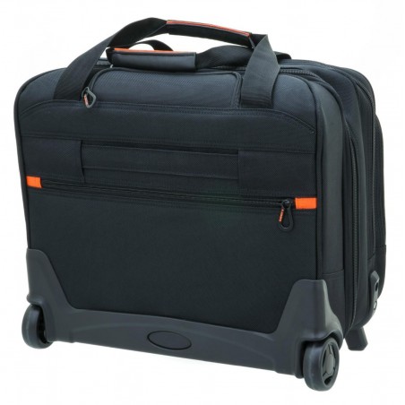 Pilot case multifonctions 17" DAVIDTS "The Chase" noir | Bagage business trolley grand format professionnel