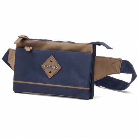 Sac banane en toile polyester Bleu - OXFORD.