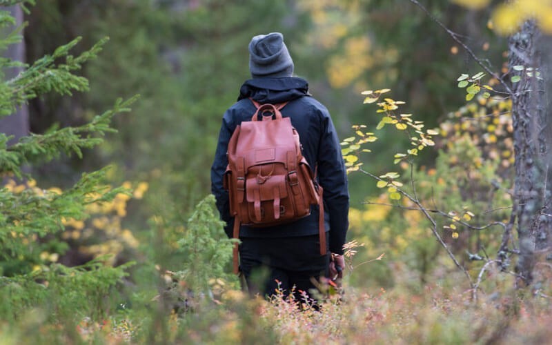 Sac à dos en cuir vintage pour Homme et Femme