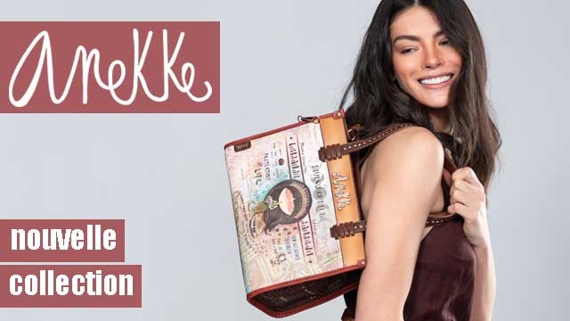 Anekke sac pas cher : découvrez la nouvelle collection de sacs à main Anekke, bagages et petite maroquinerie (portefeuille, porte-monnaie, trousse...) !
